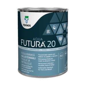 FUTURA AQUA 20 Wodorozcieńczalna farba nawierzchniowa do drewna, metalu, zabawek TEKNOS