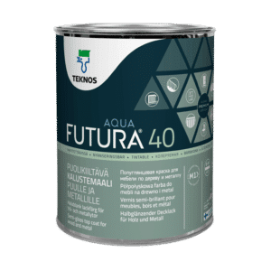 FUTURA AQUA 40 wodorozcieńczalna farba nawierzchniowa do drewna, metalu, zabawek TEKNOS